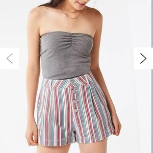 Urban Outfitters Lisbon High Rise Women's Striped Shorts BDG Size 4